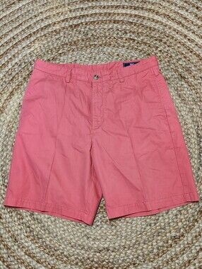 Vineyard Vines Salmon Pink Chink Club Short Mens 34 Cotton Preppy 9 Inch
